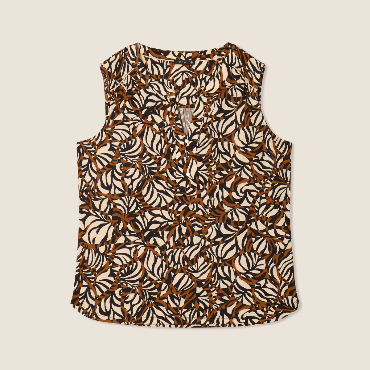 Débardeur sans manches marron femme