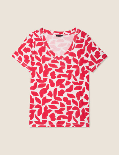 T-shirt manches courtes blanc femme