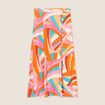 Jupe longue &eacute;vas&eacute;e multicolore femme