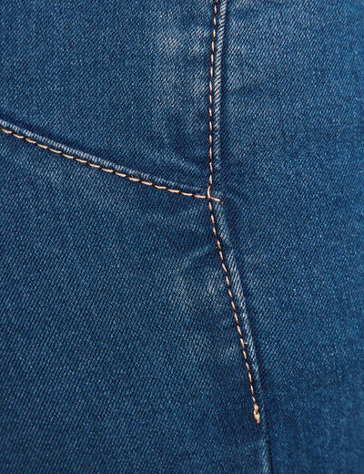 Jean magique Le L&eacute;ger coupe ajust&eacute;e long denim double stone femme