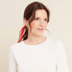 T-shirt manches coude ecru femme