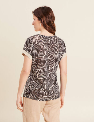 T-shirt manches courtes noir femme