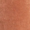 Pantalon large velours c&ocirc;tel&eacute; marron femme