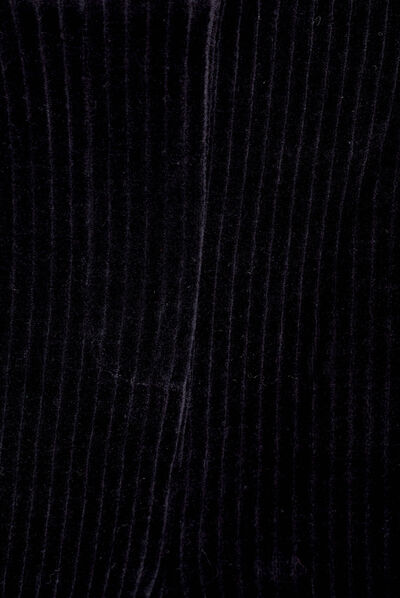Pantalon large velours noir femme