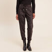 Pantalon coupe mom 7/8&egrave;me vert kaki femme