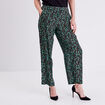 Pantalon flou vert pastel femme