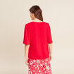 T-shirt manches courtes rouge femme