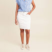 Jupe droite blanc femme