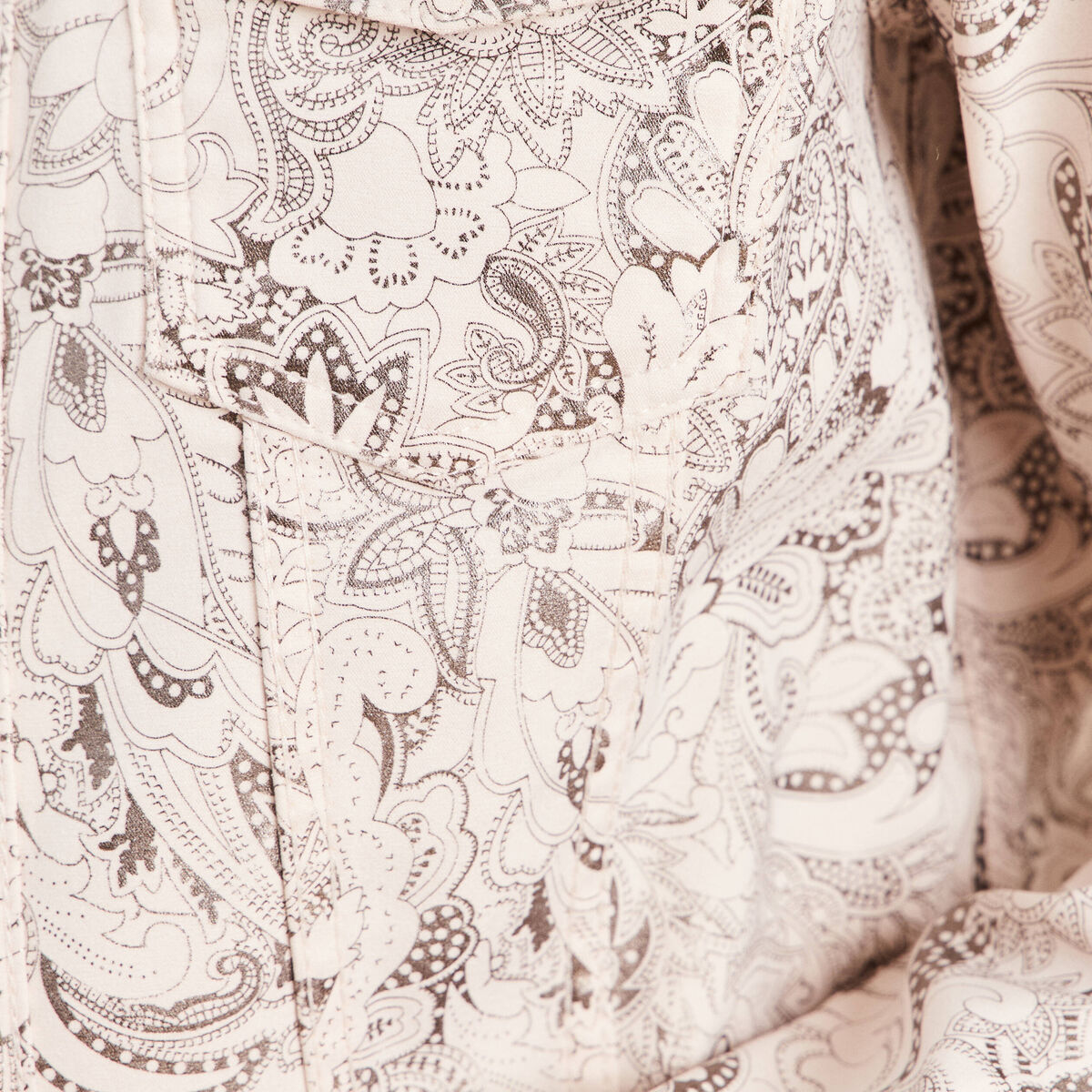 Veste cintr&eacute;e r&eacute;versible manches longues blanc femme