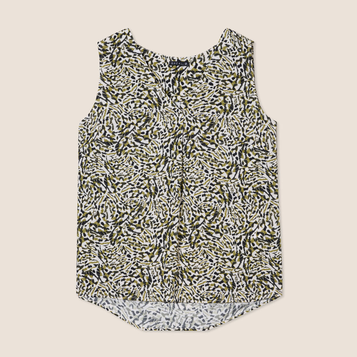 Blouse sans manches vert femme