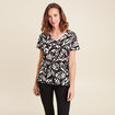 T-shirt manches courtes noir femme