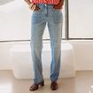 Jean coupe mom taille haute denim double stone femme