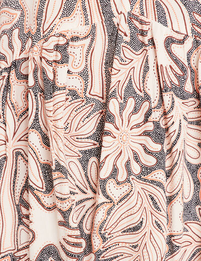 Blouse ample manches longues blanc femme