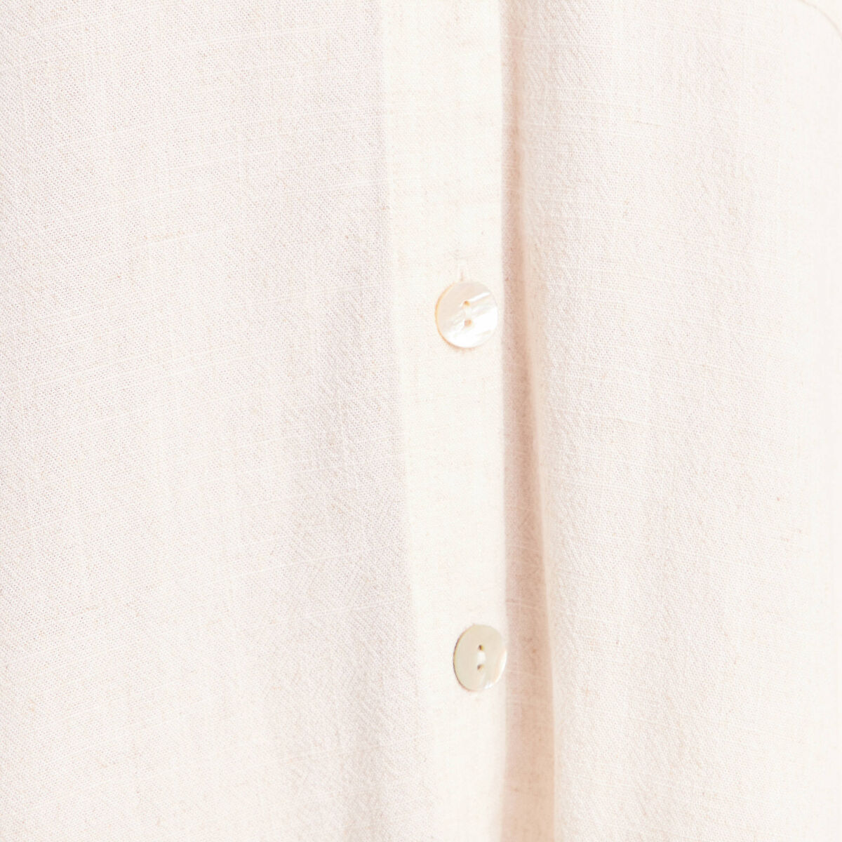 Chemise ample manches 3/4 beige femme