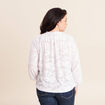 Blouse f&eacute;minine manches longues blanc femme