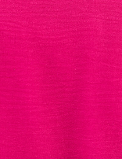 Veste fluide col châle rose fushia femme