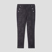 Pantalon tregging à pont noir femme