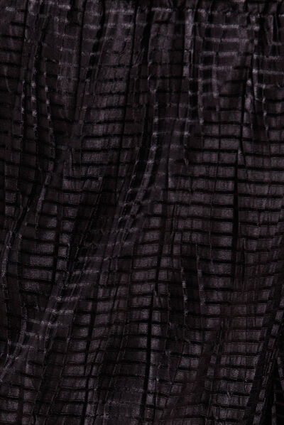 Pantalon large flou noir femme
