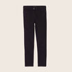 Jean ajusté taille standard 7/8ème noir femme