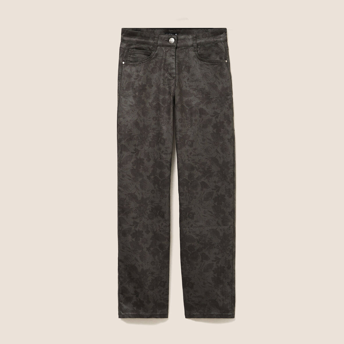 Pantalon taille basculée vert femme | Bréal