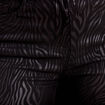 Pantalon ajusté enduit denim noir femme