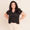 T-shirt manches courtes noir femme