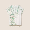 T-shirt col rond ecru femme