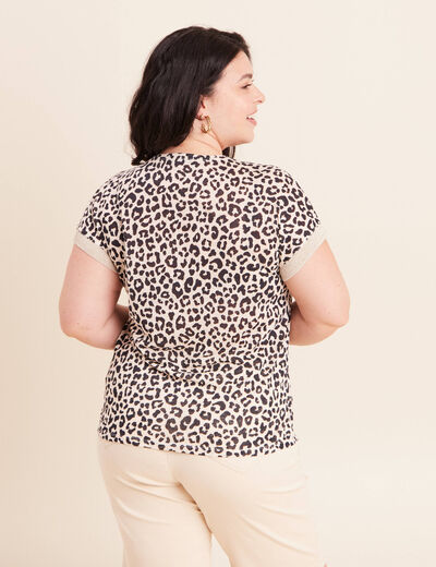 T-shirt manches courtes sable femme