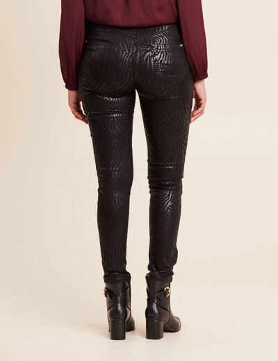Pantalon magique Le L&eacute;ger enduit noir femme