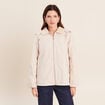 Parka ample courte manches longues sable femme
