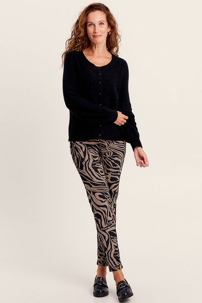 Gilet manches longues noir femme