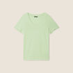 T-shirt manches courtes vert clair femme