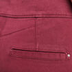 Pantalon coupe bootcut &agrave; pont bordeaux femme