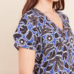 T-shirt manches courtes bleu femme