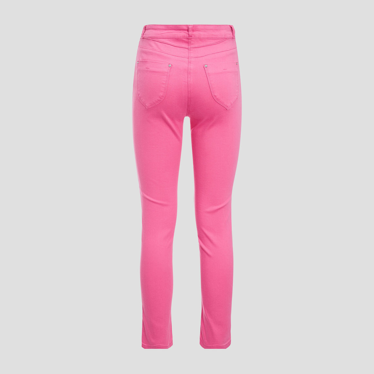 Pantalon ajust&eacute; rose fushia femme