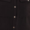 Chemise manches longues noir femme