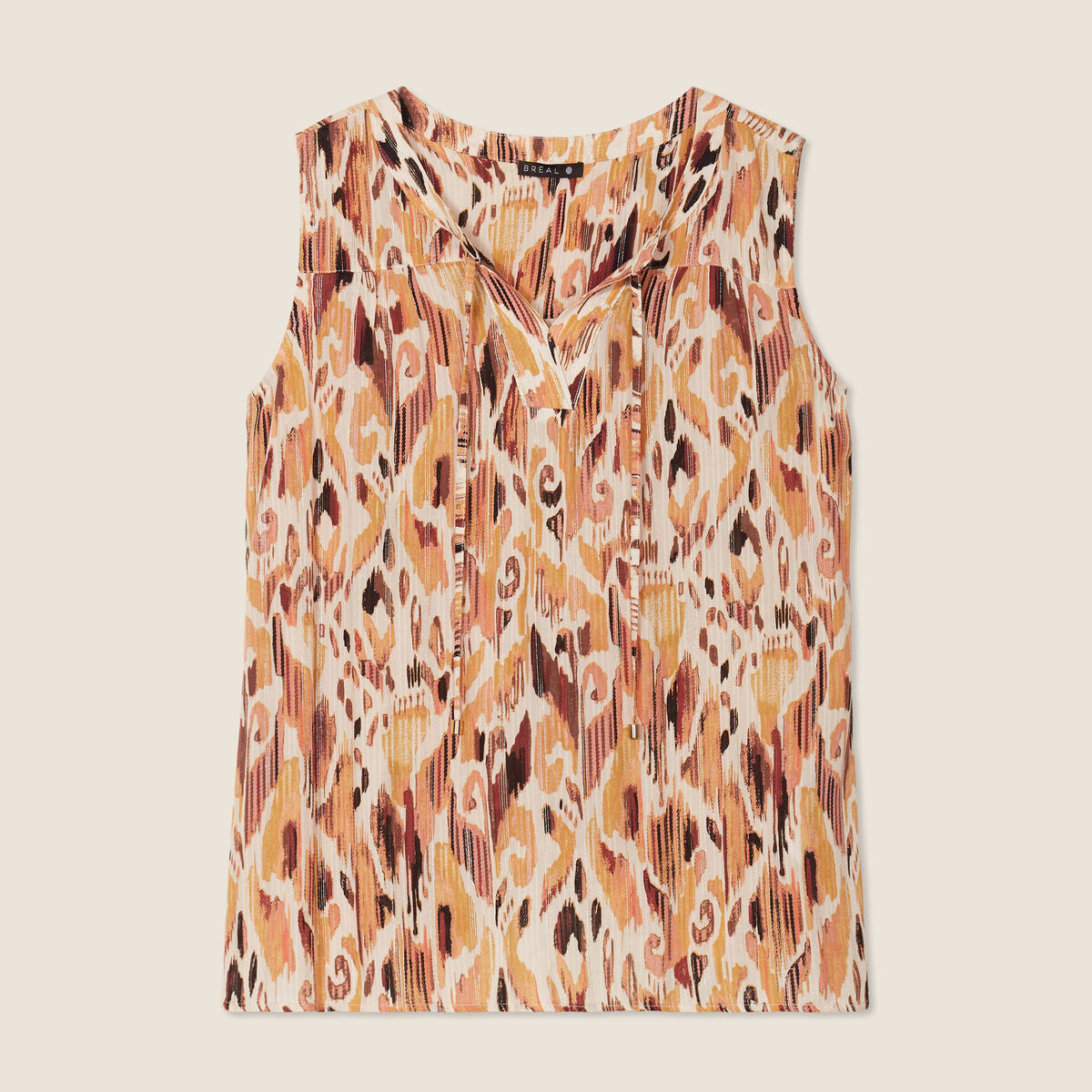 Blouse sans manches blanc femme