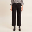 Pantalon large 7/8ème noir femme