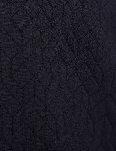 Gilet manches longues bleu foncé femme