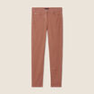 Pantalon léger taille standard 7/8ème marron femme