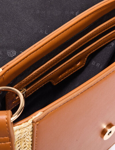Sac besace camel femme