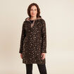 Manteau 2 en 1 droit doubl&eacute; creme femme