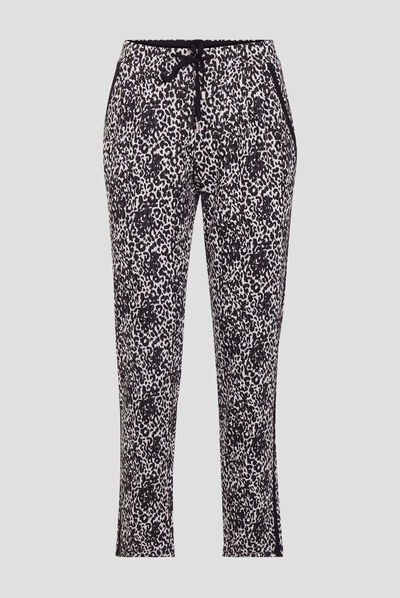 Pantalon jogging à coulisse noir femme