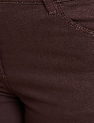 Pantalon chaud magique marron foncé femme