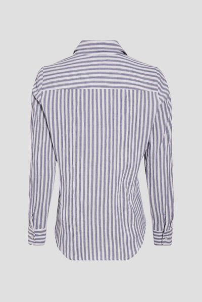 Chemise manches longues ecru femme