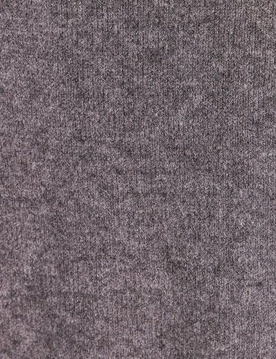 Pull col montant gris clair femme