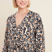 Blouse manches longues camel femme