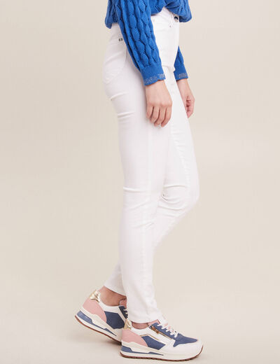 Pantalon magique Le L&eacute;ger coupe ajust&eacute;e blanc femme