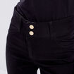 Pantalon ajusté réversible noir femme