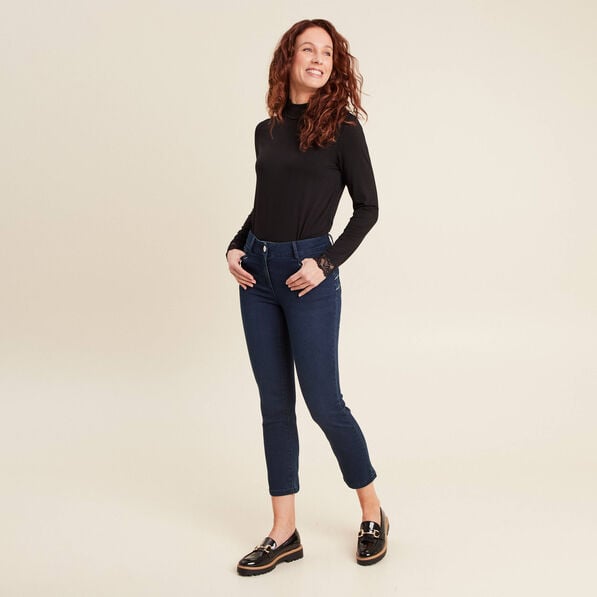 jean droit taille standard denim brut femme Jean droit taille standard denim brut femme